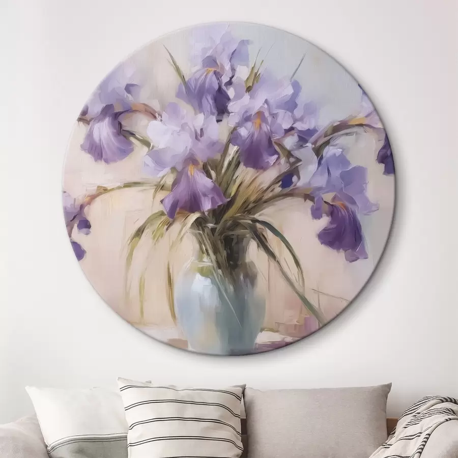 carta da parati Iris in vaso imitazione di un dipinto nr. r42357