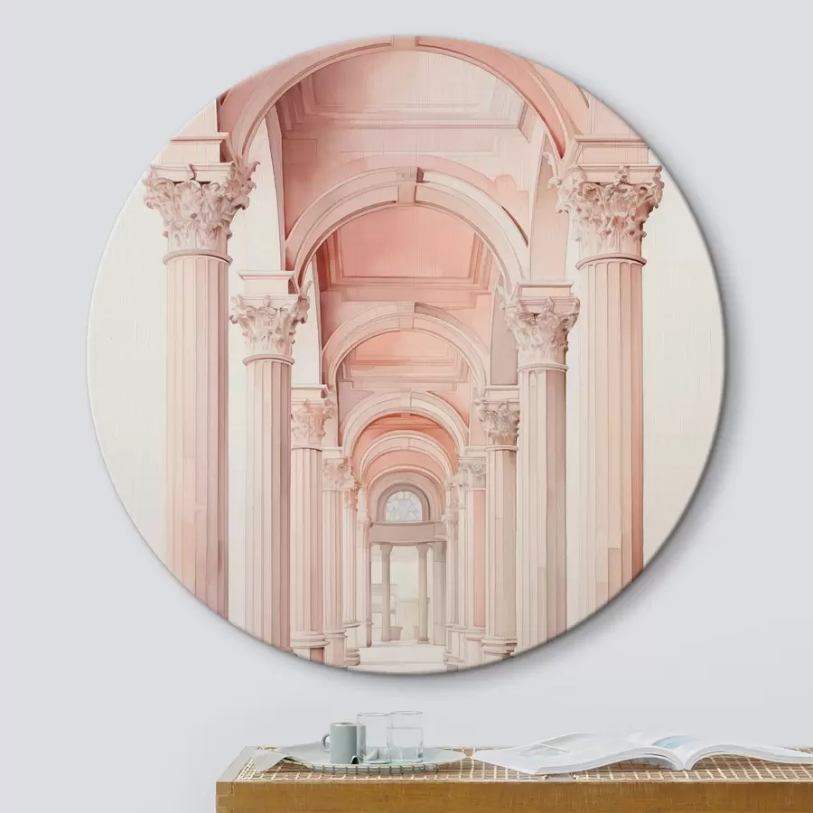 carta da parati Struttura architettonica con colonne a imitazione dell'acquerello nr. r42361