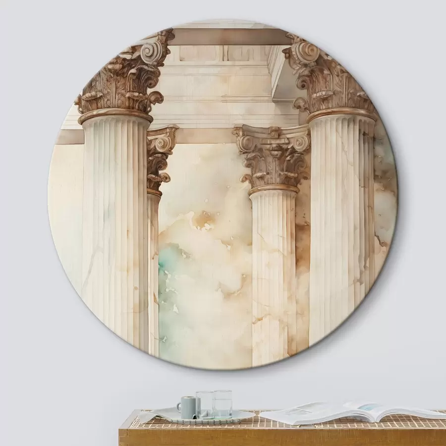 carta da parati Colonne antiche imitazione acquerello nr. r42363