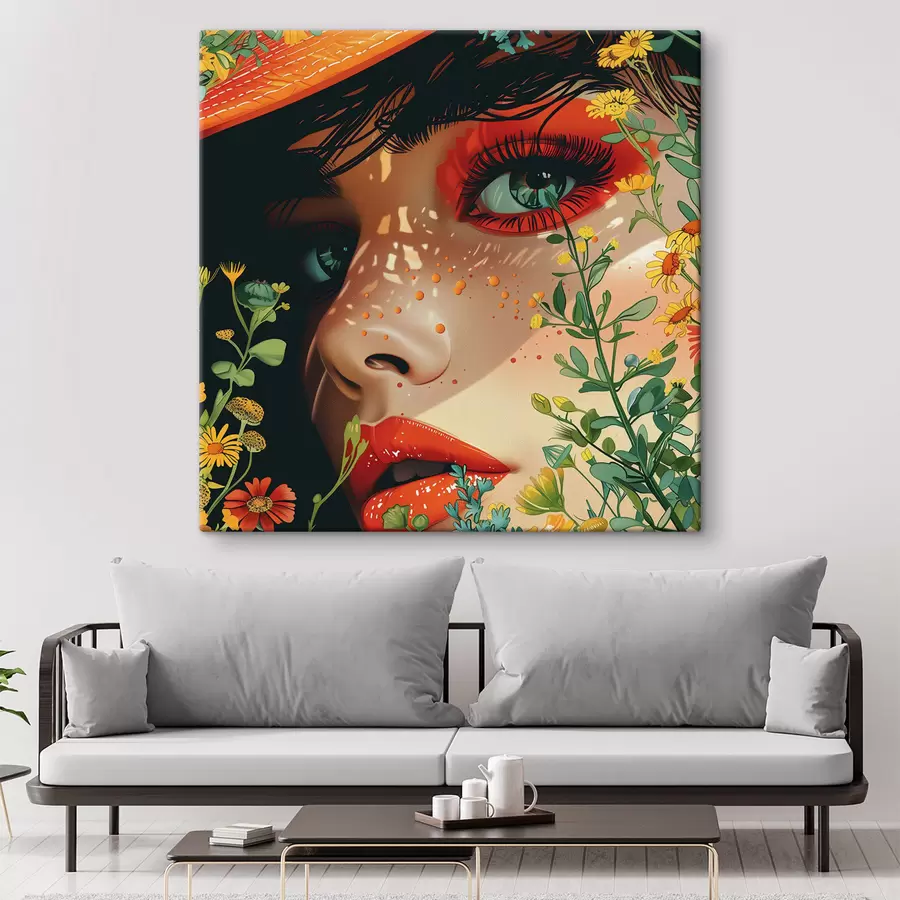 carta da parati Sguardo luminoso di una ragazza nr. s42082