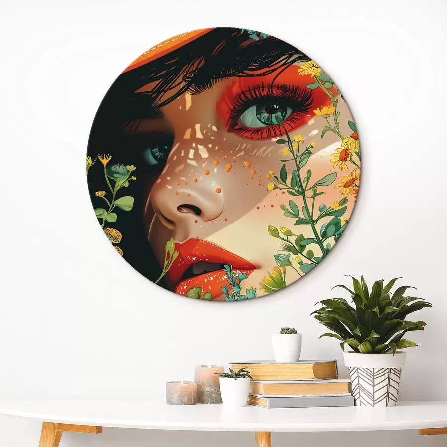 carta da parati Sguardo luminoso di una ragazza nr. r42082