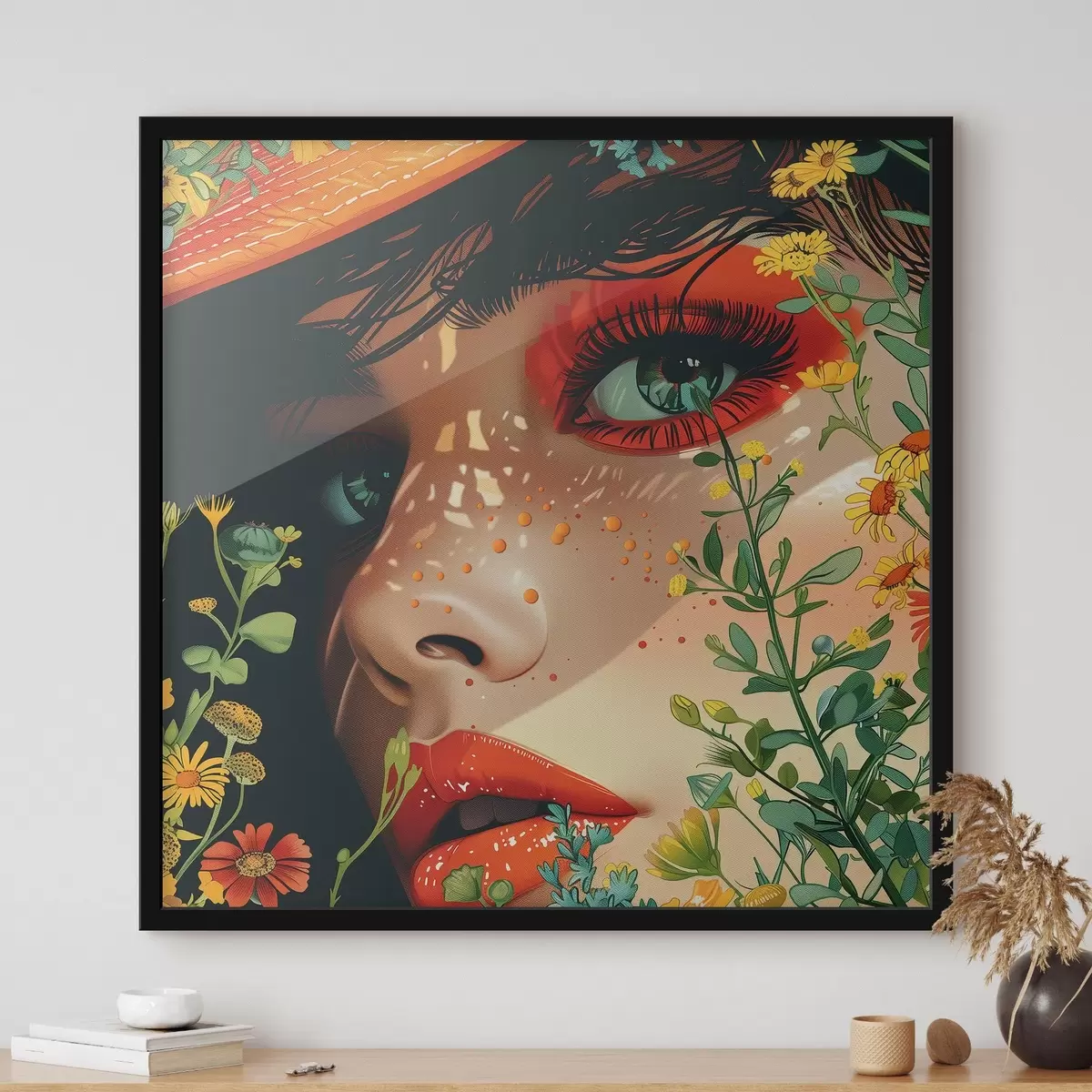 Poster Sguardo luminoso di una ragazza f42082