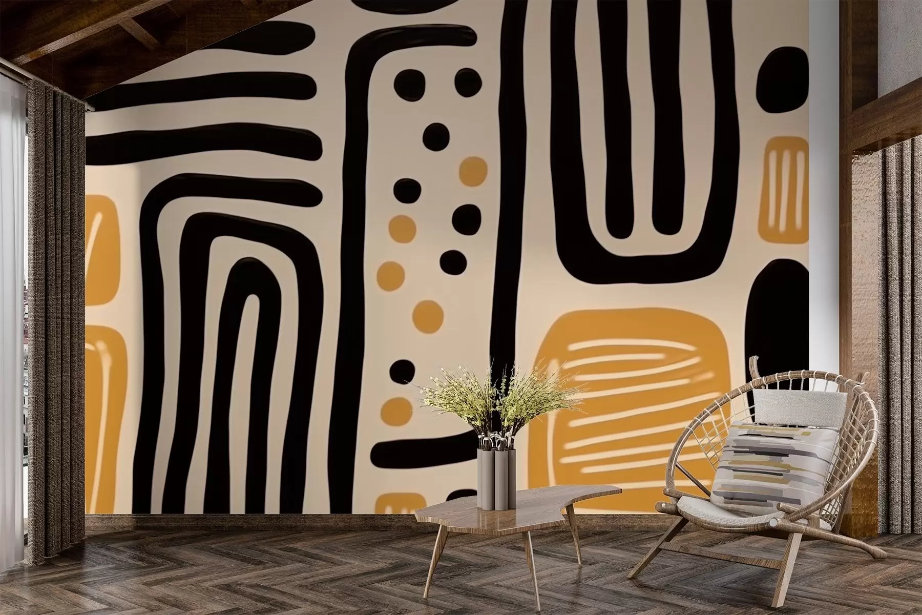 Carta da parati Moderno Minimalismo geometrico n. w02700