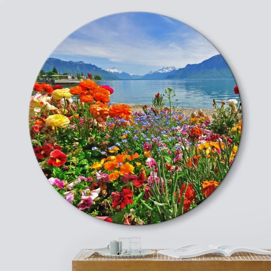 carta da parati Acqua, cielo e fiori nr. r00006