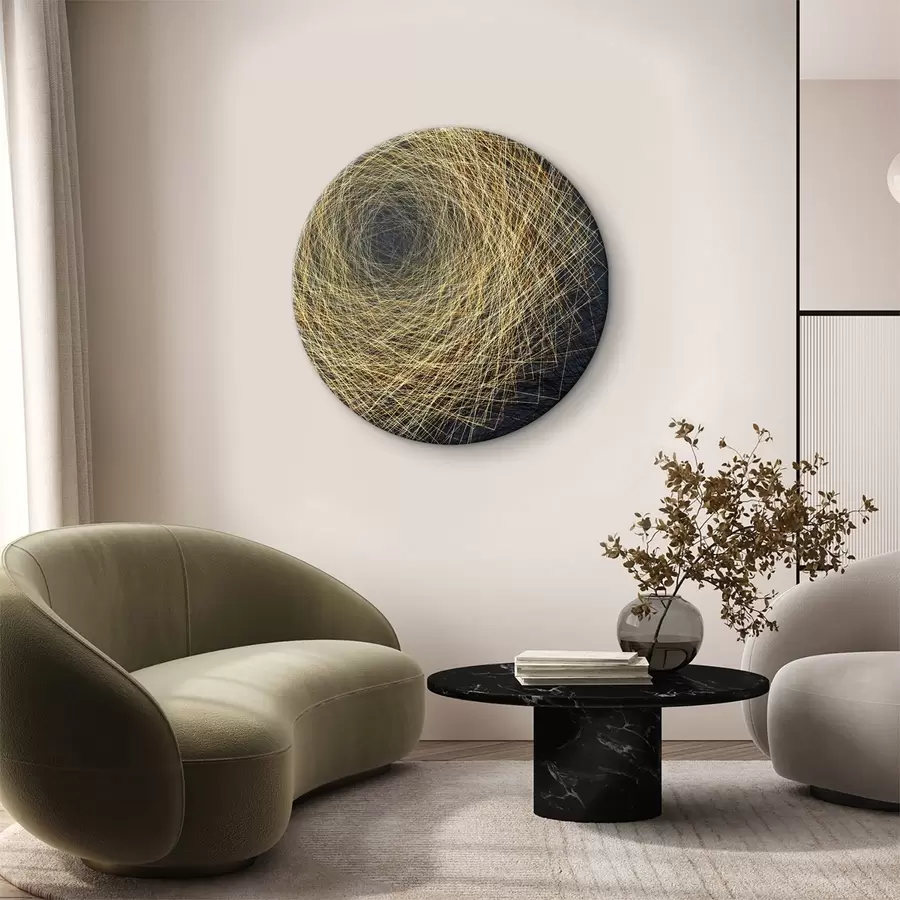 carta da parati Giallo, sottili fili di luce solare nr. r02428