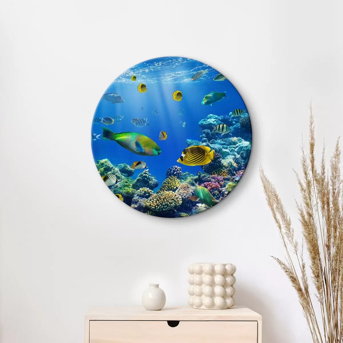 Quadri rotondi Acqua, blu e ambiente naturale r08470