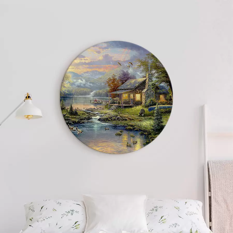 carta da parati Nuvola, acqua e piante nr. r15135