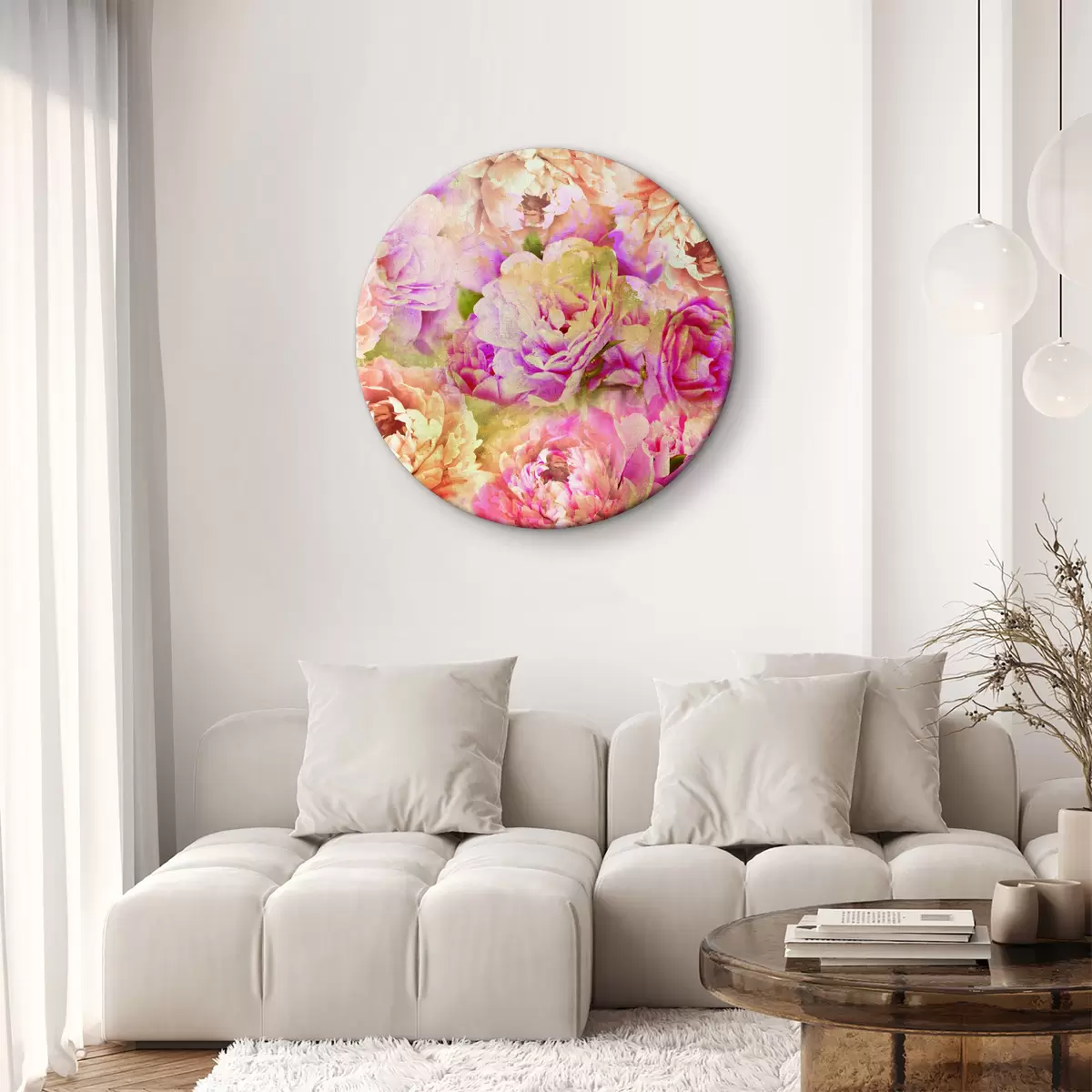 Quadri rotondi Fiore, pianta e petalo r27119