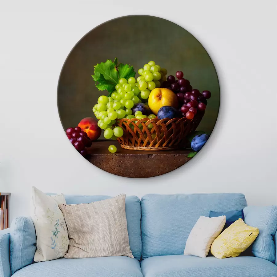 carta da parati cesto di frutta nr. r31114