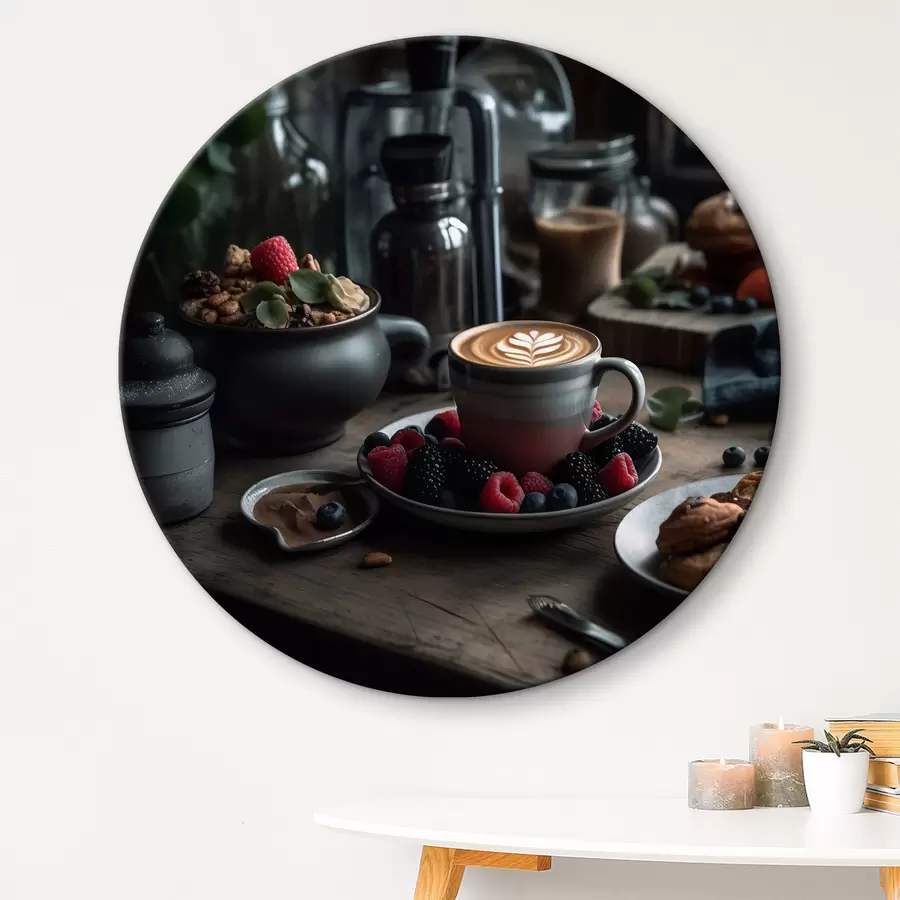 carta da parati Colazione sana con cappuccino nr. r32154