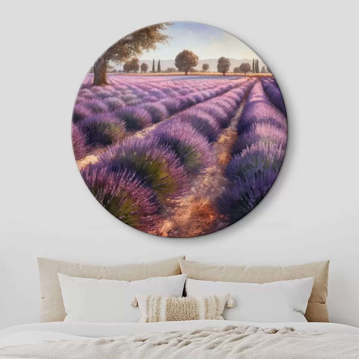 Quadri rotondi Campo di lavanda r32539