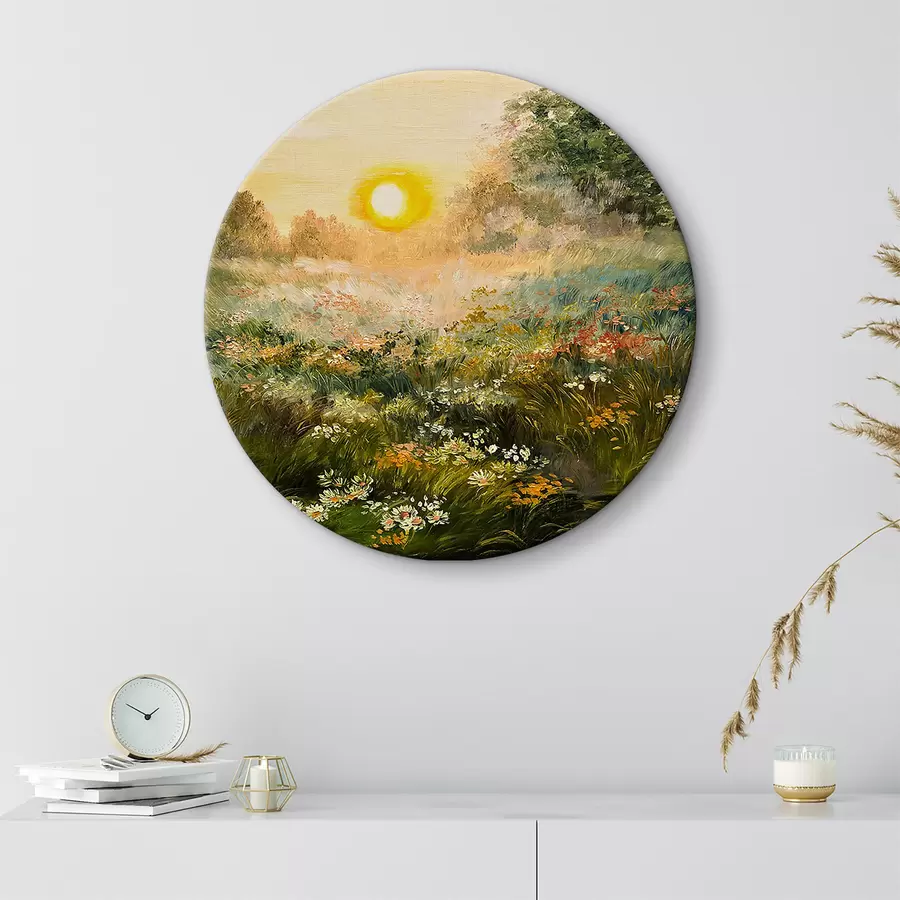 carta da parati Pittura a olio - alba nel campo nr. r34612