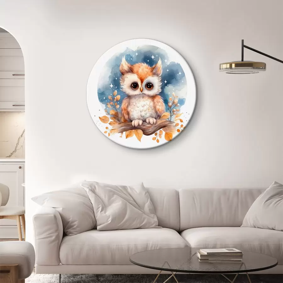 carta da parati Un favoloso gufo e il cielo notturno nr. r34912