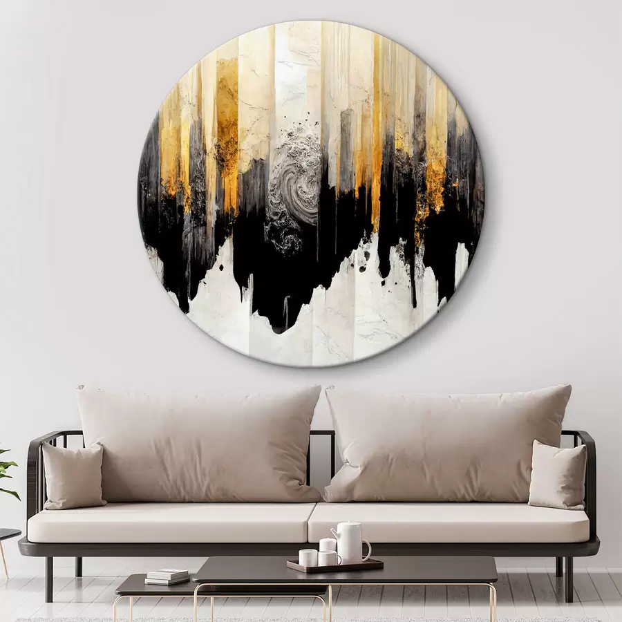 carta da parati Immagine sfocata con vernice bianca e nera nr. r35735