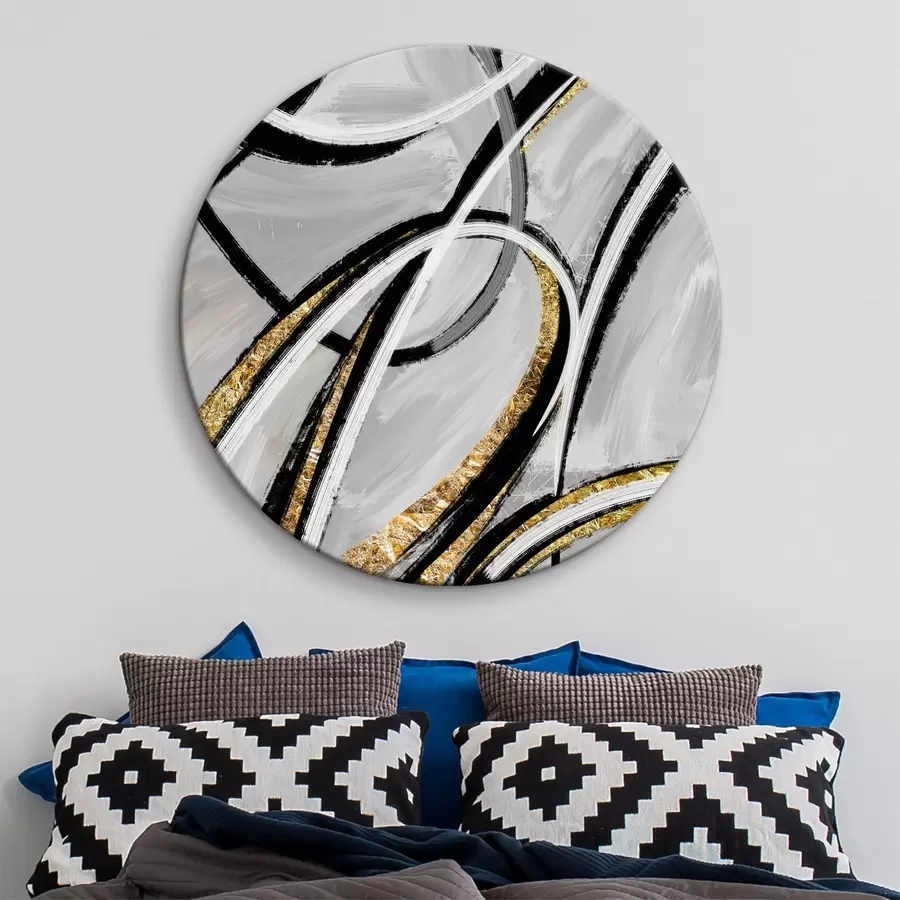 carta da parati Vortici astratti con riflessi metallici nr. r35798