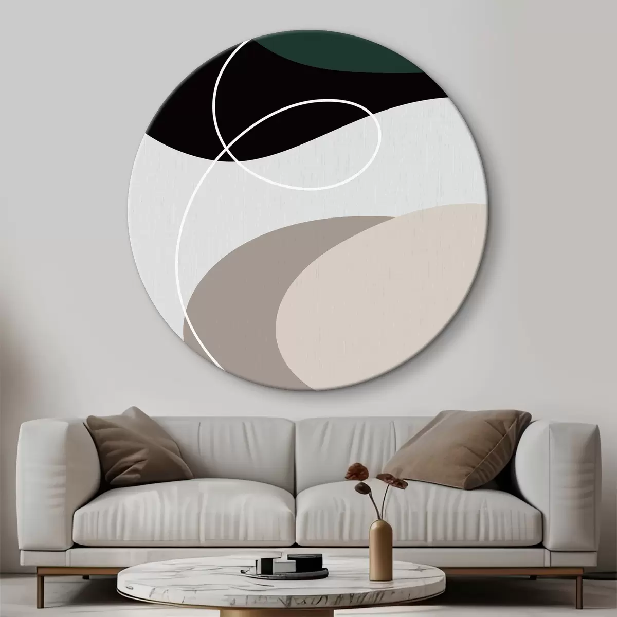 Quadri rotondi Grafica murale moderna r35946