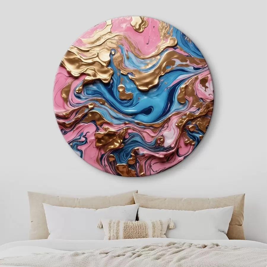 carta da parati Colori brillanti rosa e blu nr. r36227