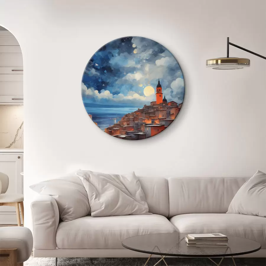 carta da parati Vista di una città europea medievale nr. r36229