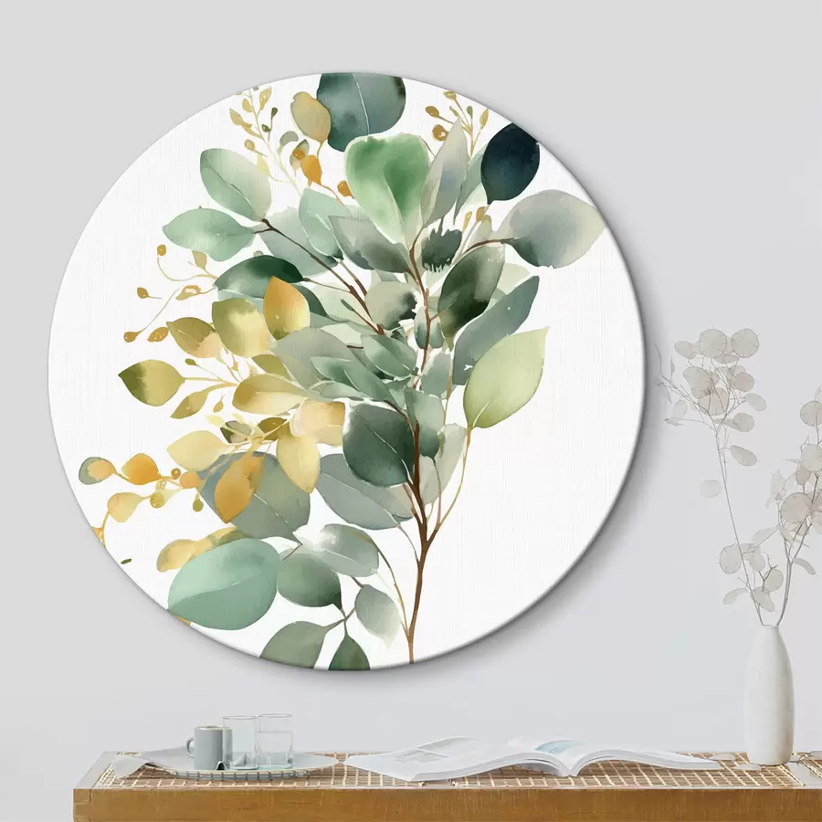 carta da parati Composizione dei rametti di eucalipto nr. r36354