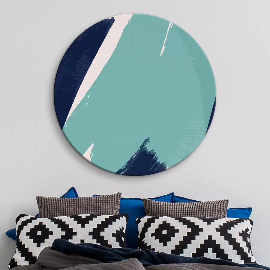 carta da parati Pennellate di blu e turchese nr. r36416