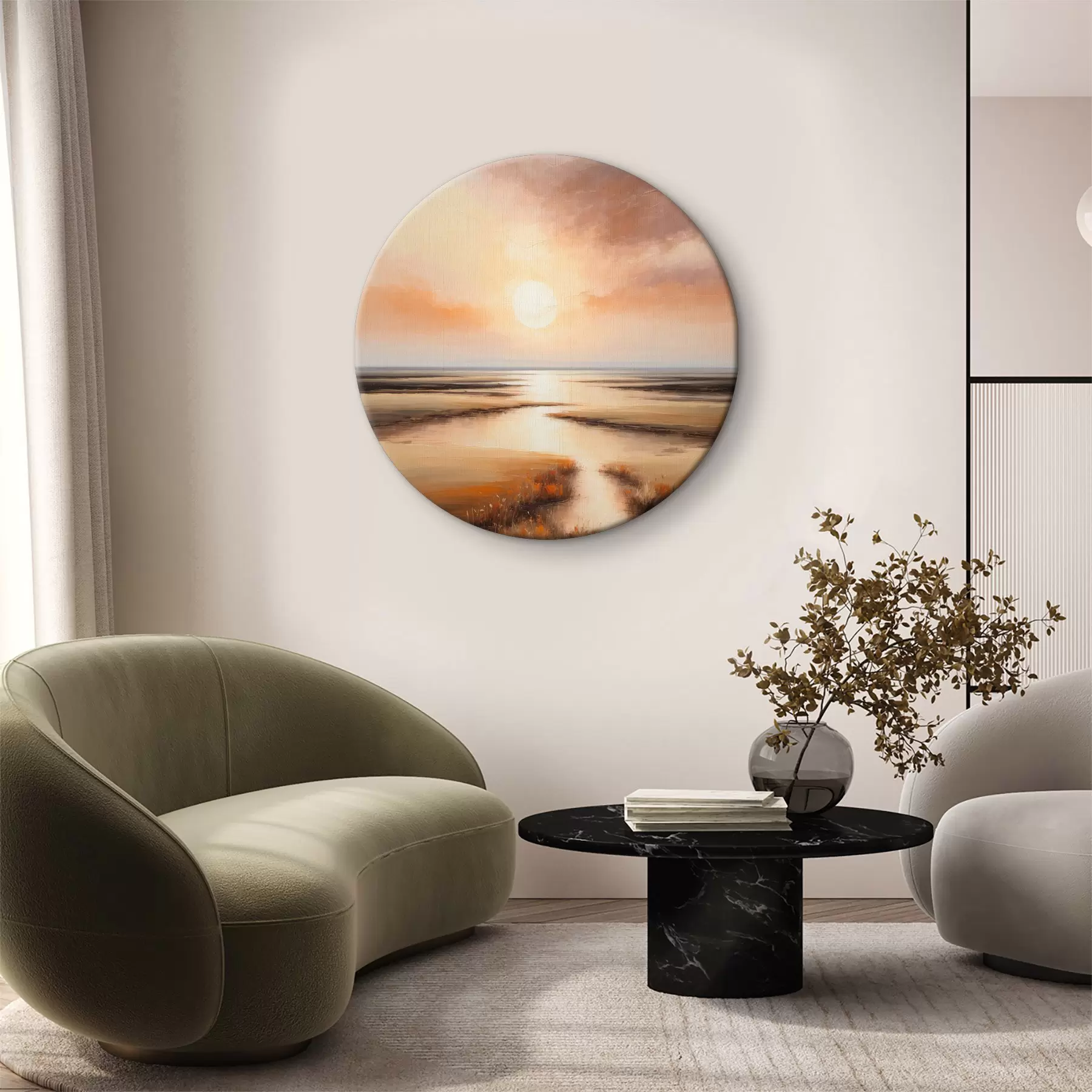 carta da parati Vista dello stagno all'alba nr. r36436