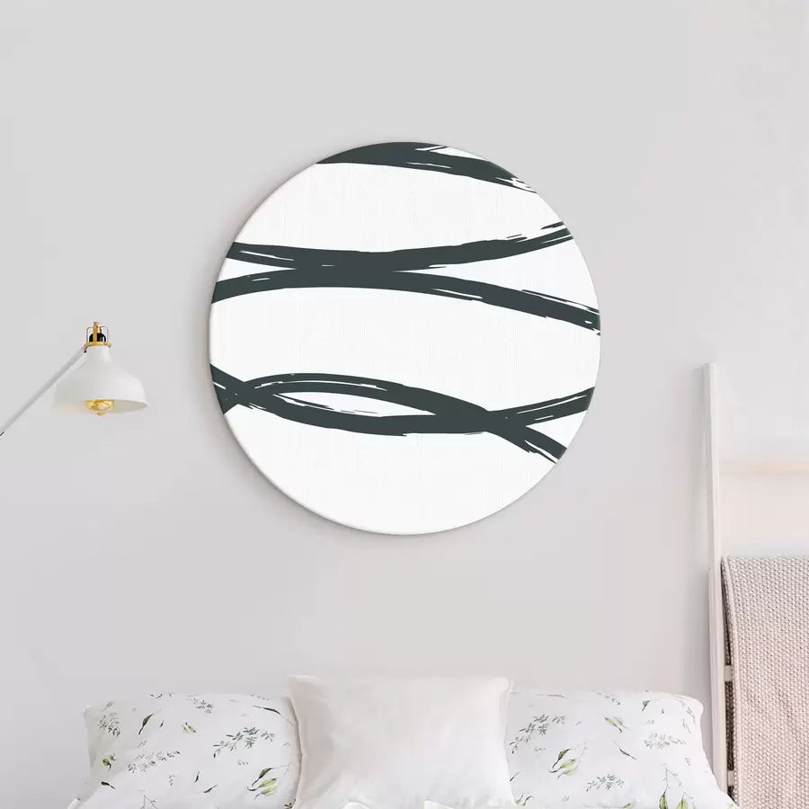 carta da parati Vortici astratti in verde monocromatico nr. r36462