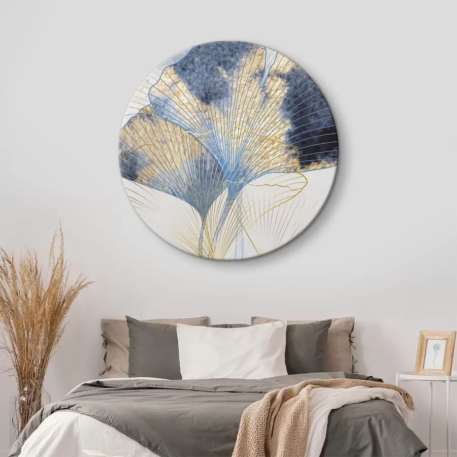 carta da parati Foglie di ginkgo acquerellate nr. r36486