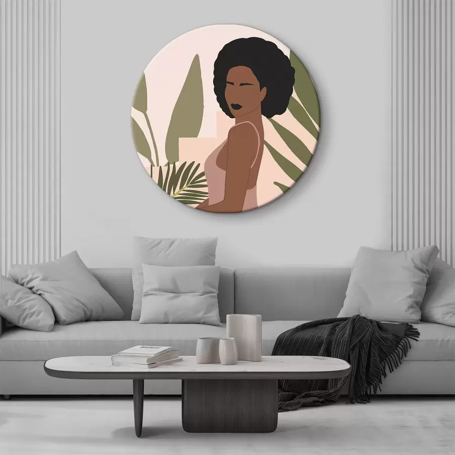 carta da parati Eleganza tra tranquille foglie tropicali nr. r36492