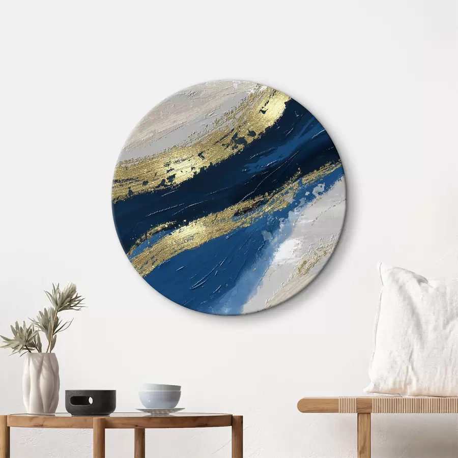 carta da parati Eleganti volute in blu e bianco nr. r36606