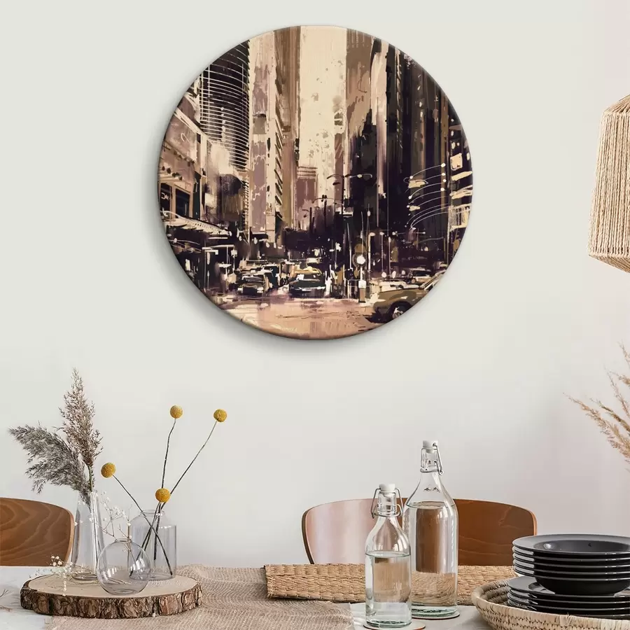 carta da parati Strada cittadina con edifici alti nr. r37094