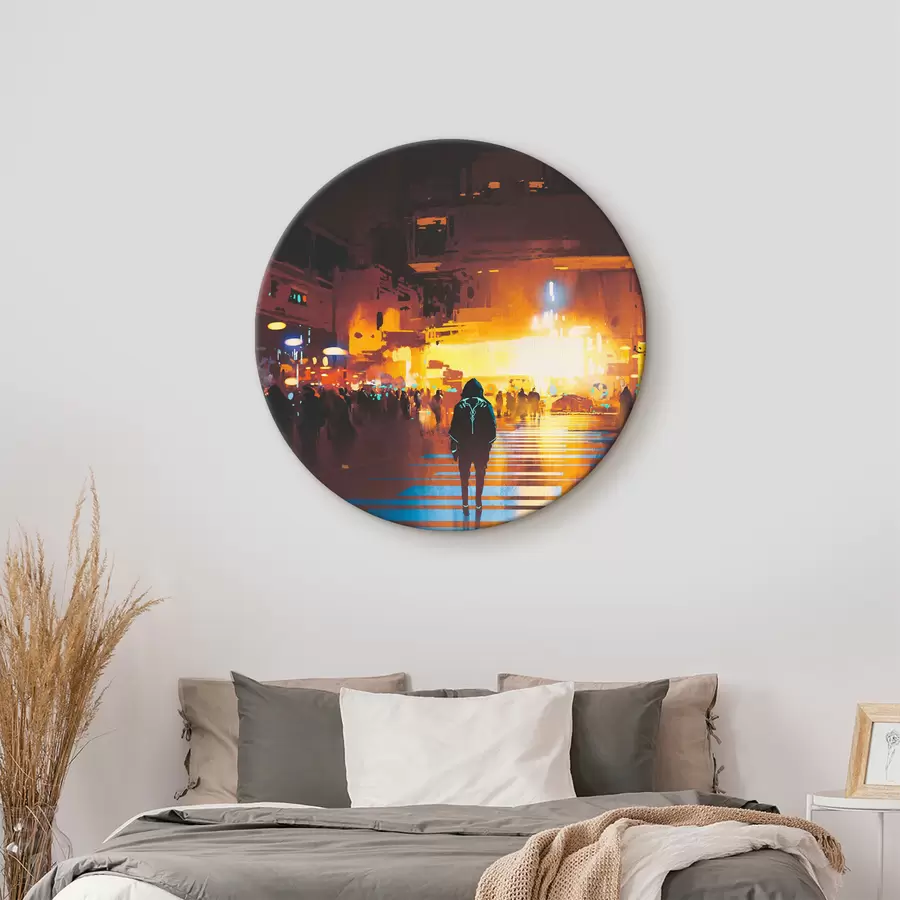 carta da parati Una persona che cammina per strada nr. r37104