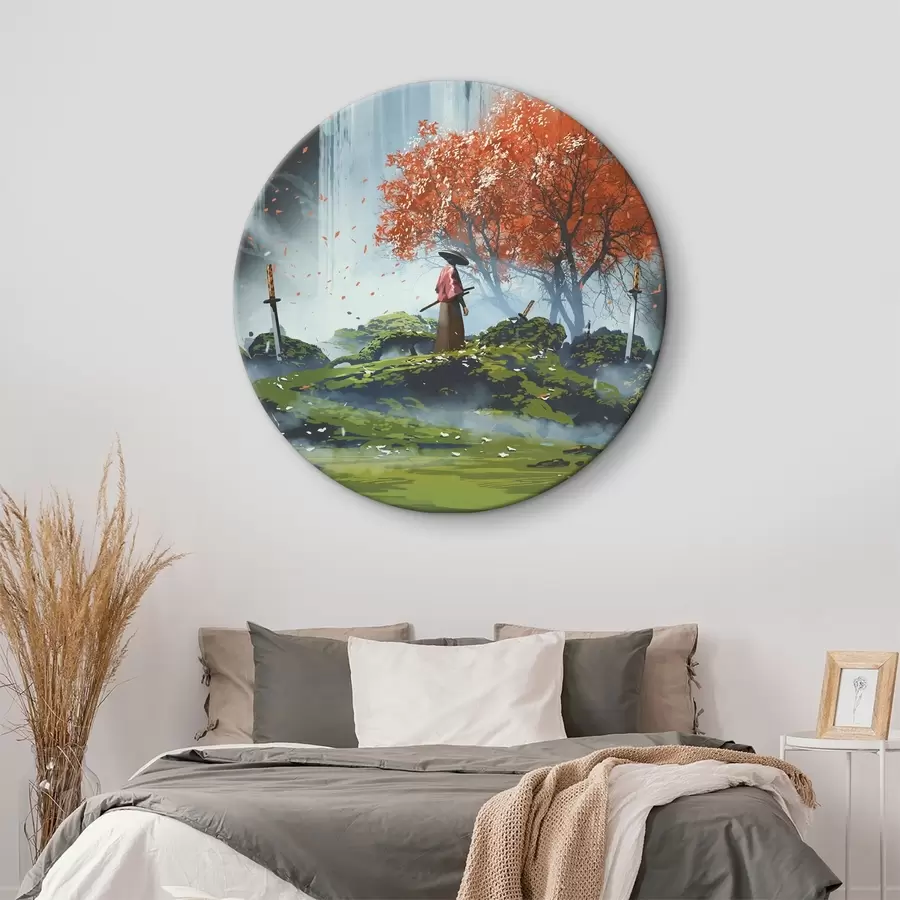 carta da parati Un samurai giapponese solitario nr. r37105