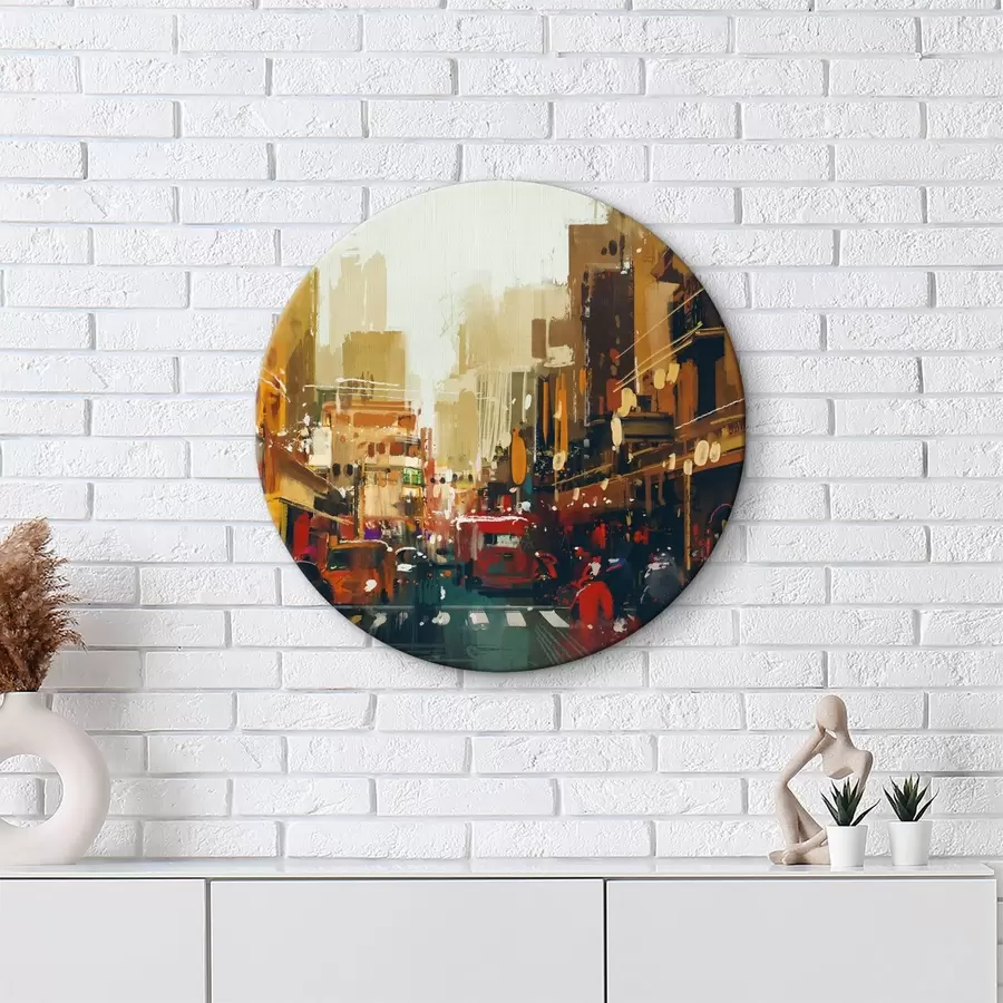 carta da parati Strada cittadina con persone che camminano nr. r37107