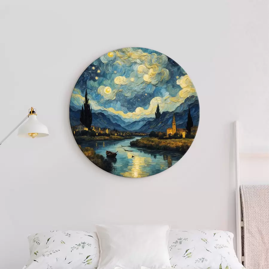 carta da parati Paesaggio notturno ad olio nr. r37123