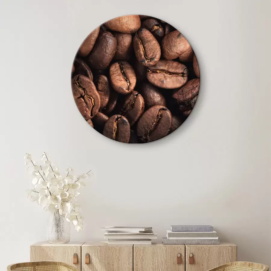 carta da parati Una pila di chicchi di caffè nr. r37175