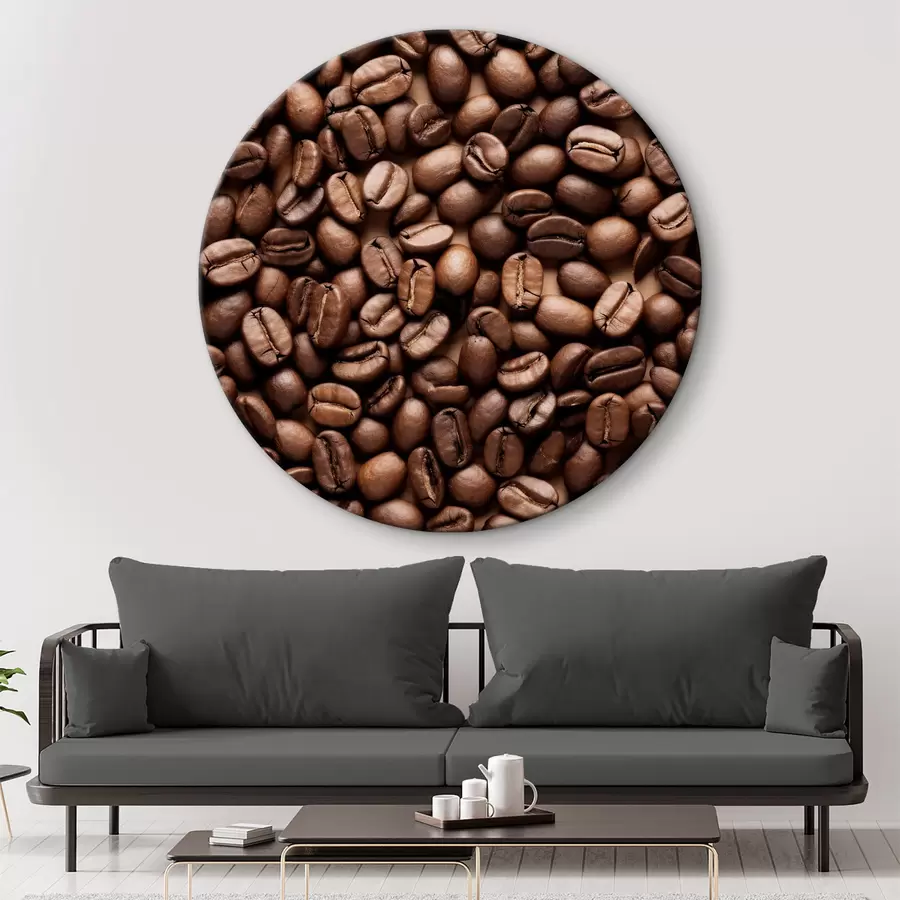 carta da parati Una pila di chicchi di caffè nr. r37177