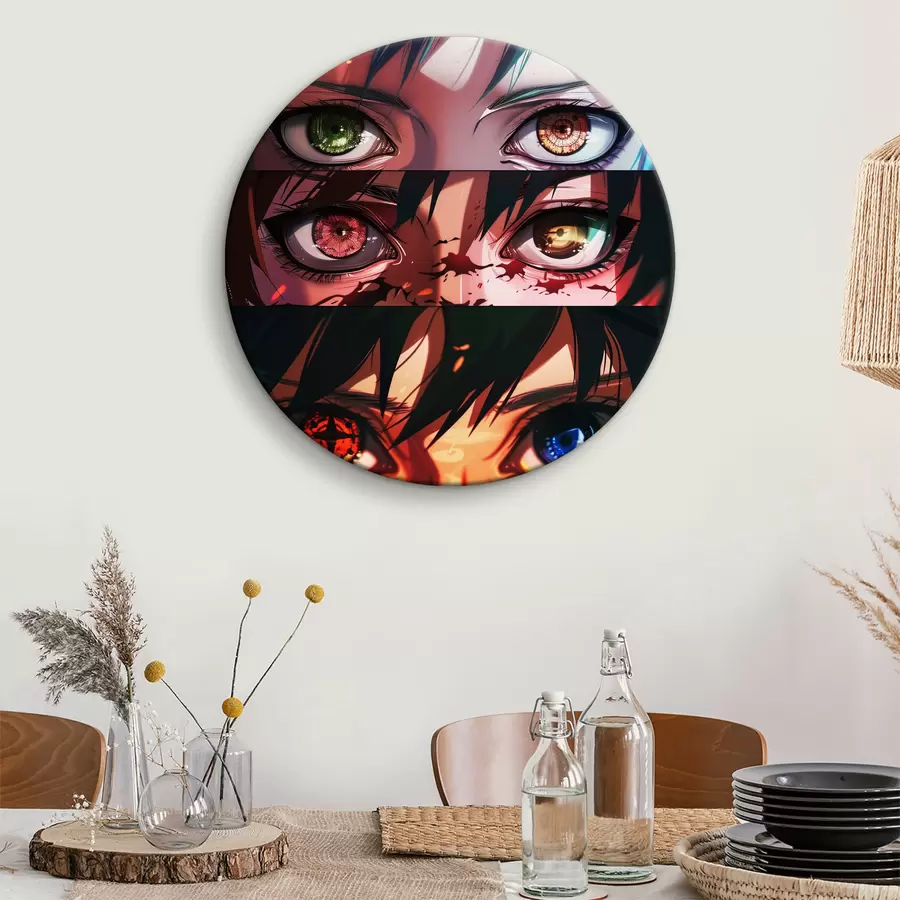 carta da parati Collage di occhi di cartone animato nr. r37259