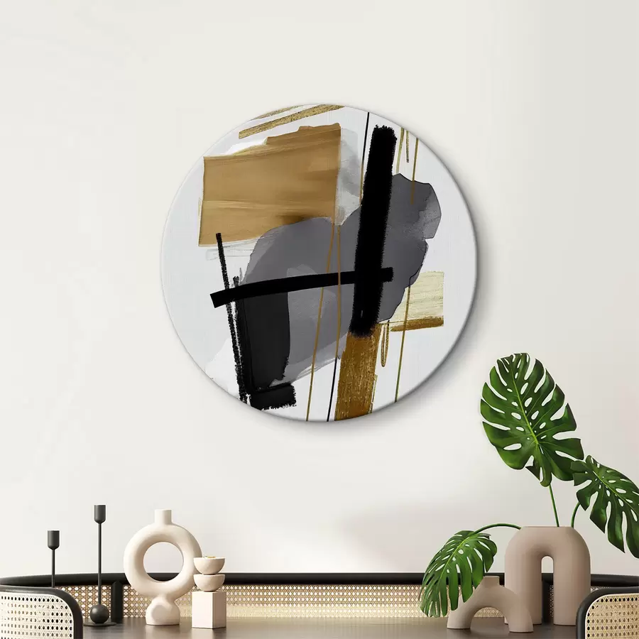 carta da parati Pennellate e linee astratte. nr. r37282