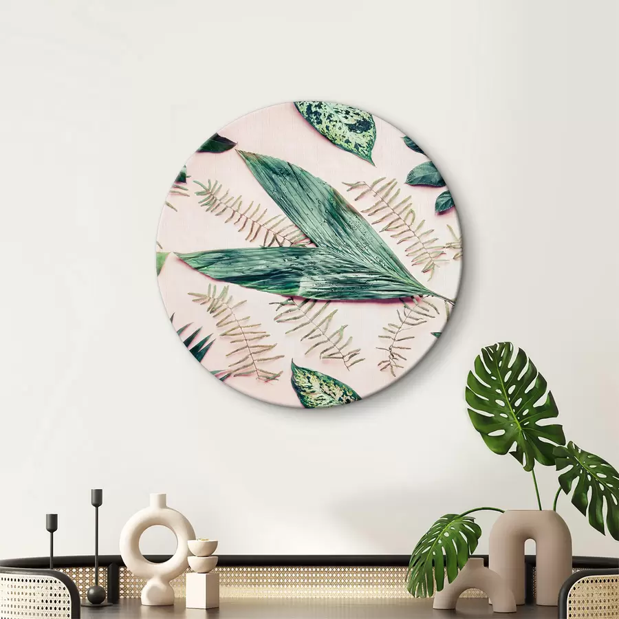 carta da parati Gruppo di foglie verdi nr. r37297