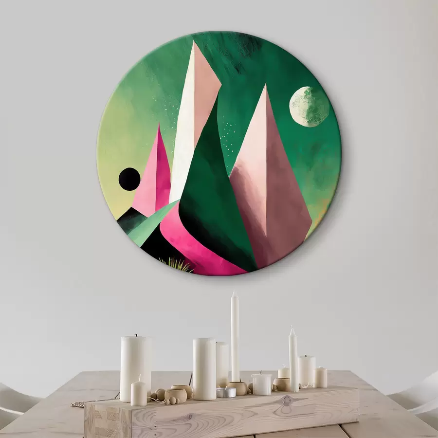 carta da parati Paesaggio desertico con alberi e montagne nr. r37360