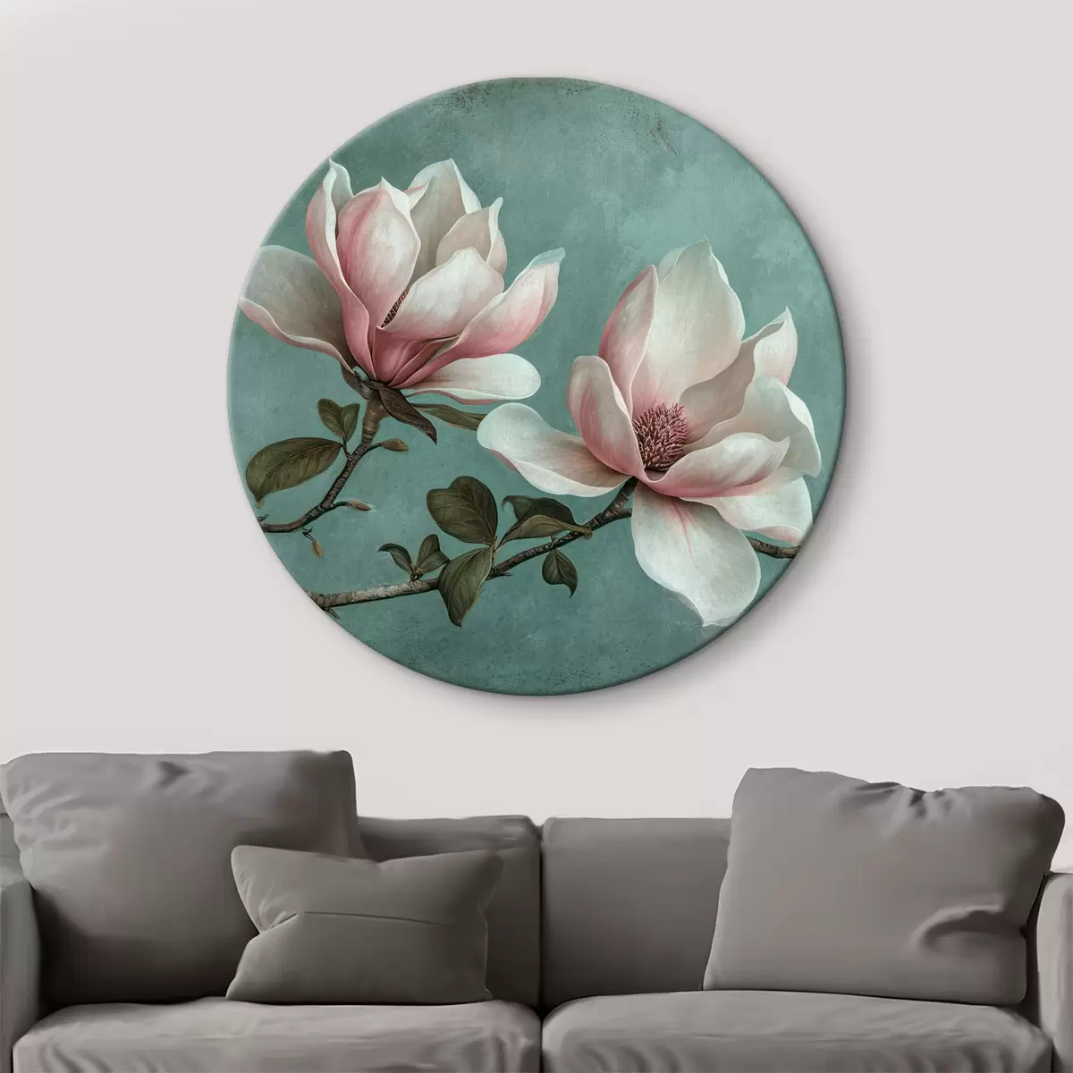 Quadri rotondi Magnolia in fiore r37451