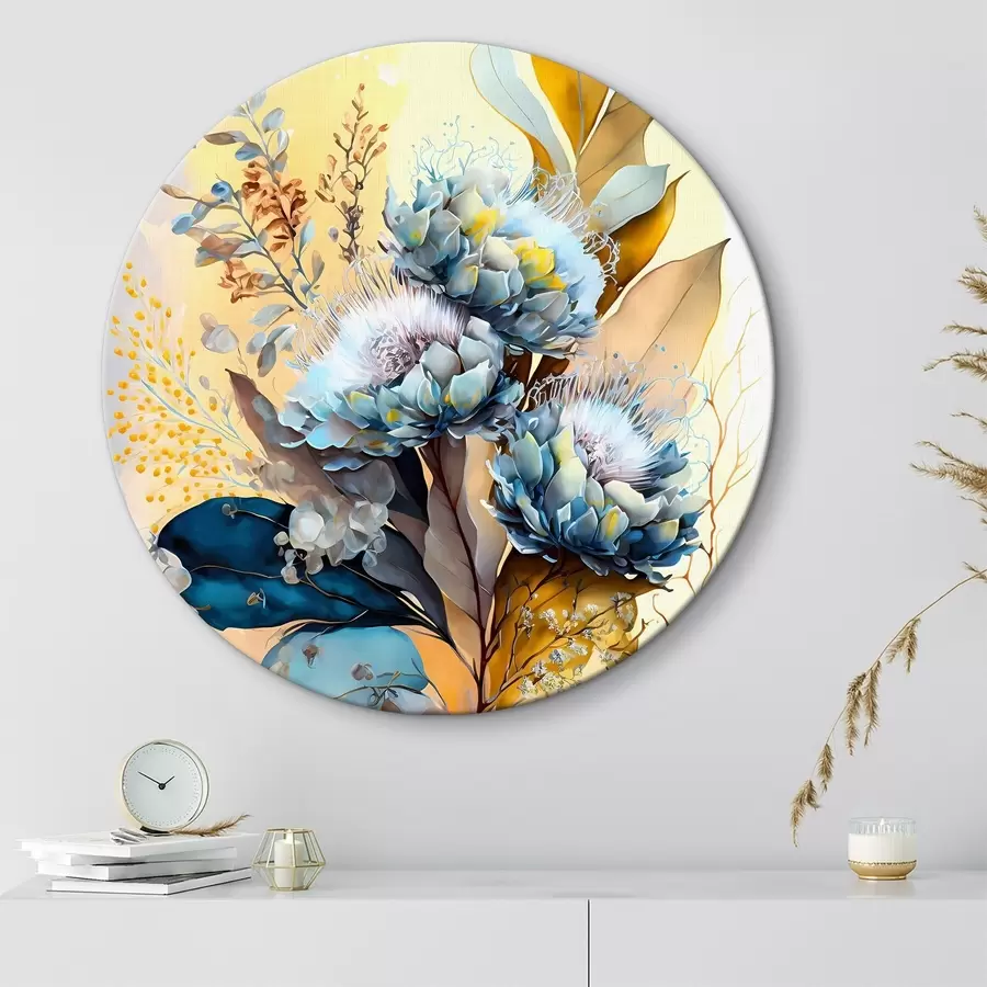 carta da parati Un dipinto di fiori e foglie nr. r37550