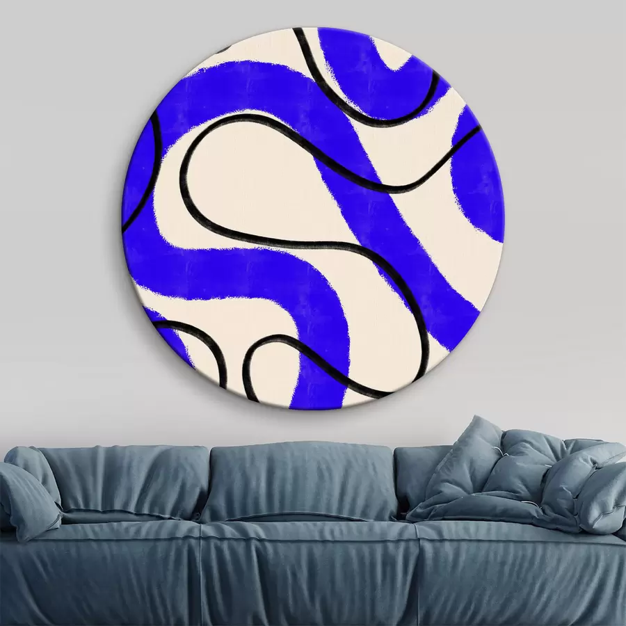 carta da parati Motivo blu e bianco nr. r37572