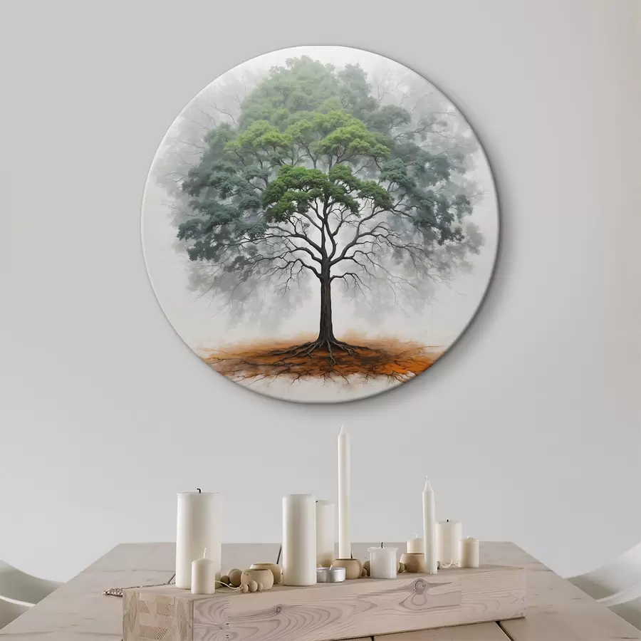 carta da parati Un albero maestoso nella nebbia nr. r37577