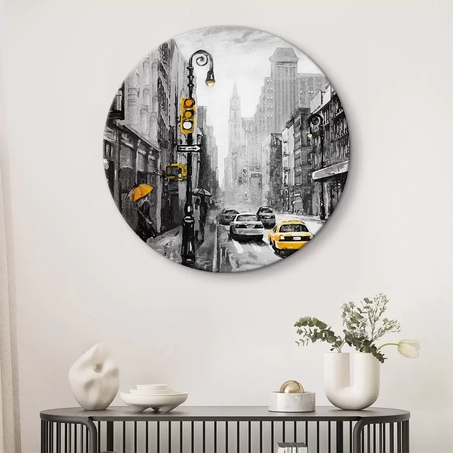 carta da parati Giornata di pioggia per le strade della città nr. r37892v1