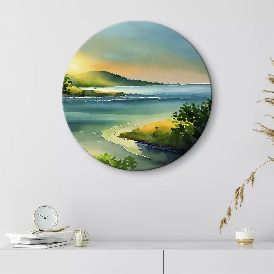 carta da parati Acque calme e dolci colline nr. r37955