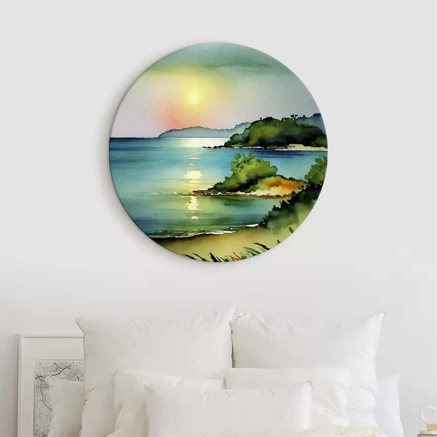 carta da parati Acque calme e dolci colline nr. r37956