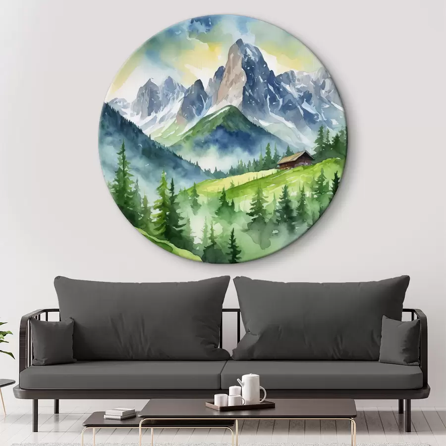 carta da parati Montagne maestose sotto un cielo morbido nr. r37959