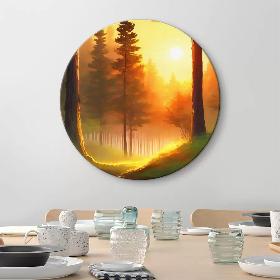 carta da parati Riflesso del tramonto nel fiume nr. r37998