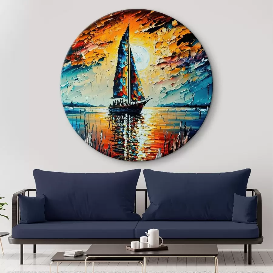 carta da parati Navigando verso un luminoso tramonto nr. r38052